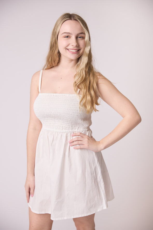 The Cove Mini Dress - White
