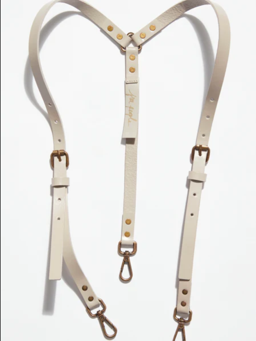 Free People Hold Me Up Suspenders in Pavement – Viens Avec Moi Boutique