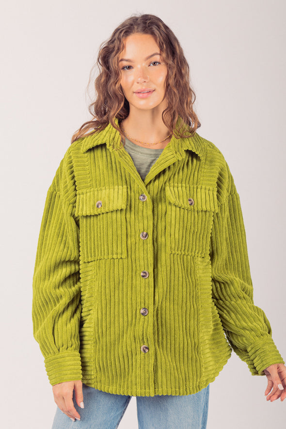 Corduroy Shacket - Comes in Multiple Colours