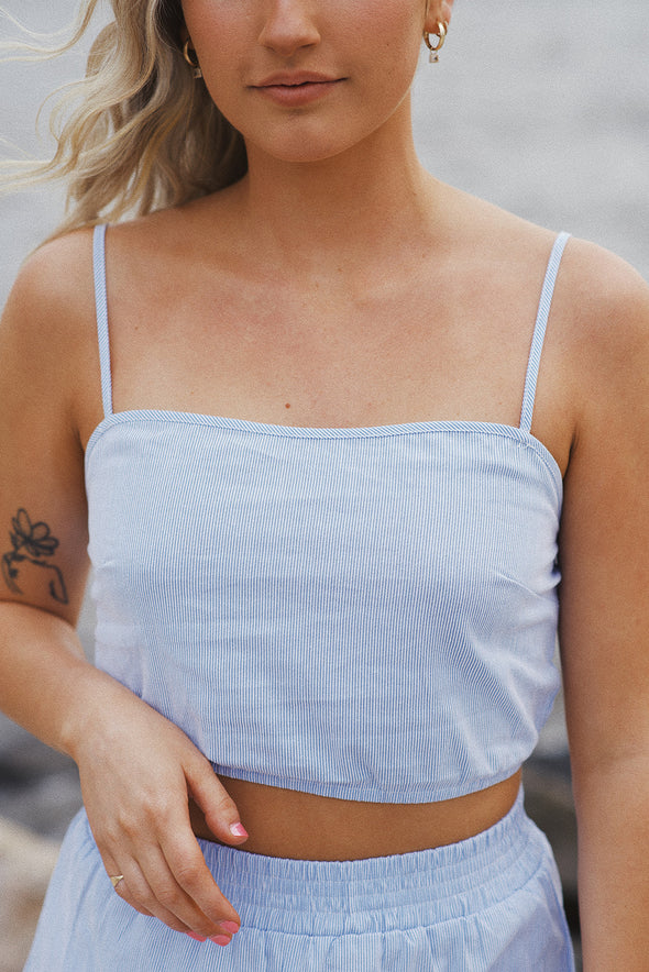 The Everyday Mini Top - Pinstripe
