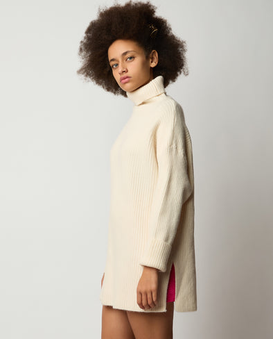 Knit Bliss Turtleneck - Cream