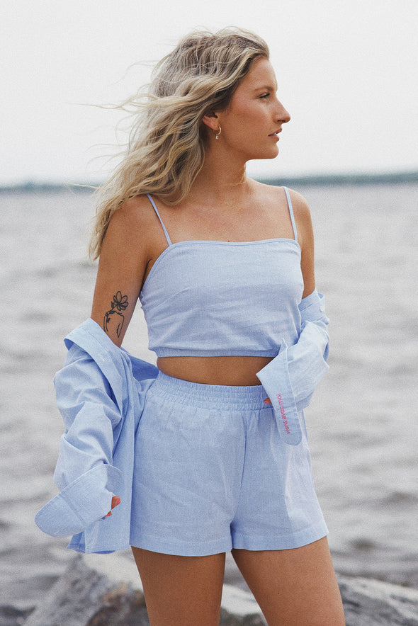 The Everyday Mini Top - Pinstripe