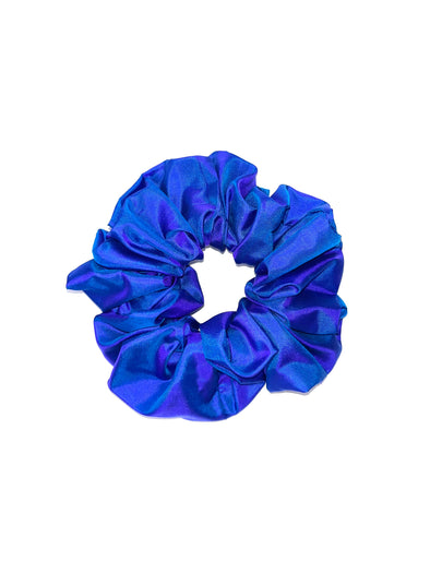 Scrunchie Blue Shine Large - Upcycle