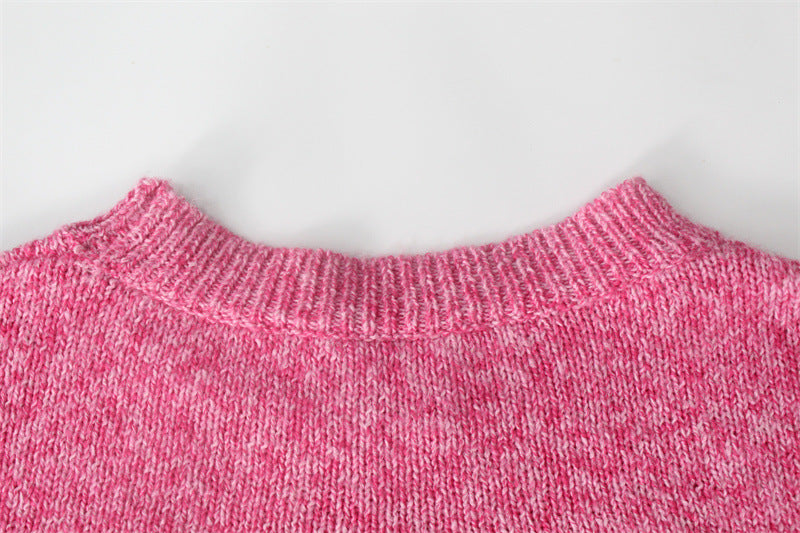 Backless Sweater in Pink – Viens Avec Moi Boutique