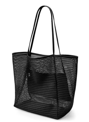 Mesh Tote Bag - Black