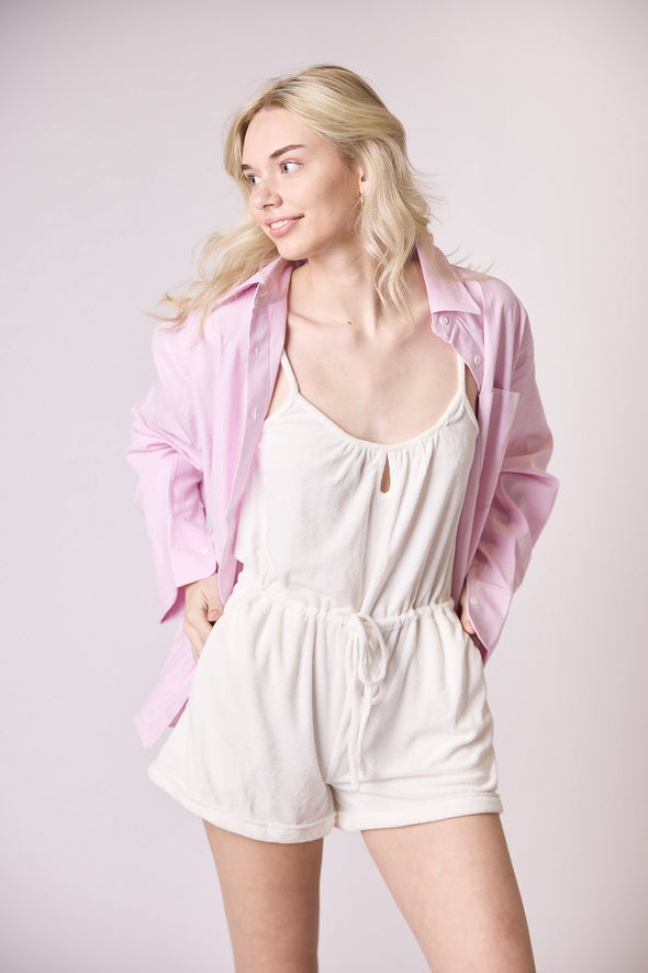 The Palms Romper - White