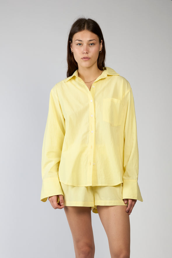 The Everyday Boyfriend Shirt - Yellow