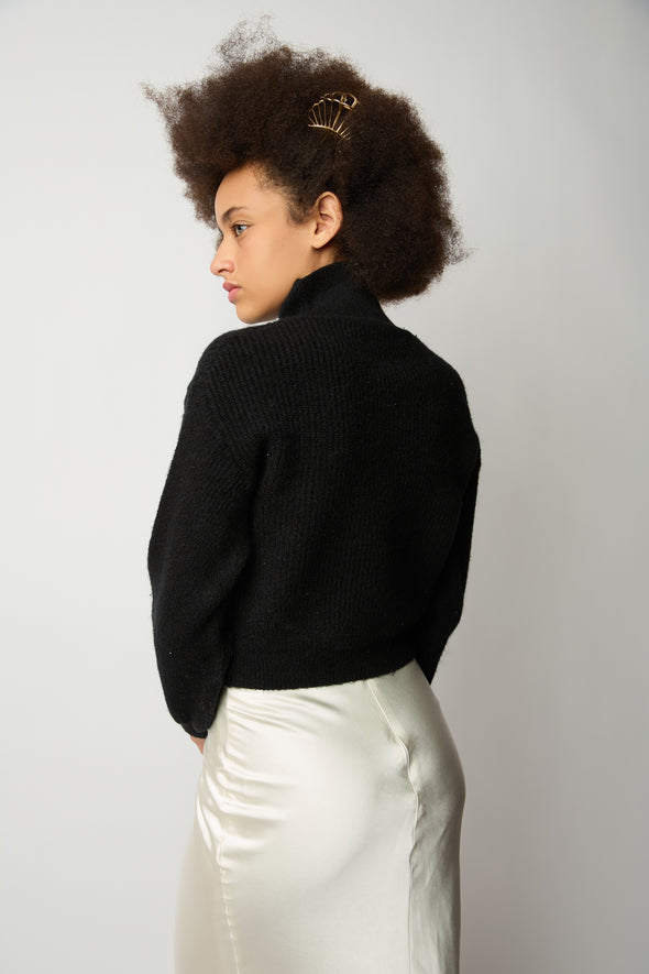 Le Crop Knit - Noir