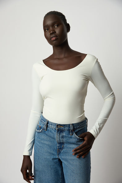 The Seamless Bodysuit - Cream