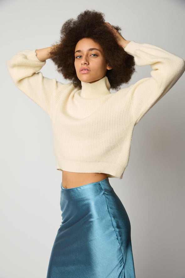 Le Crop Knit - Vanilla