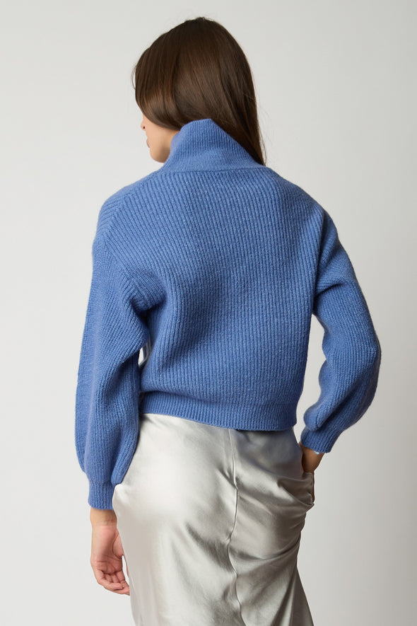 Le Crop Knit - Soft Blue