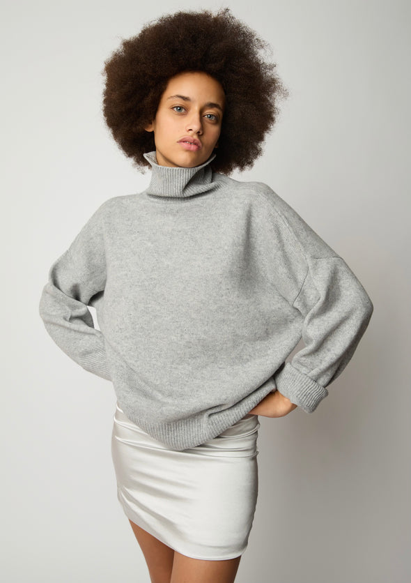 Bliss Turtleneck - Cool Grey