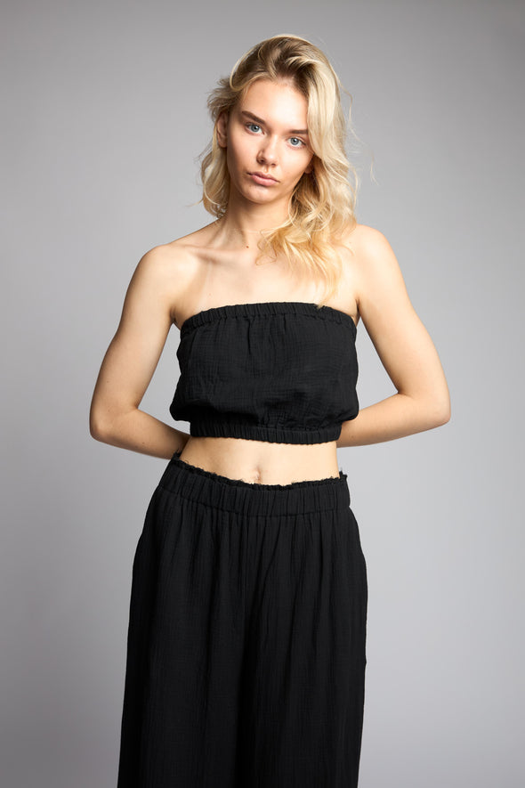 The Crinkle Pant - Black