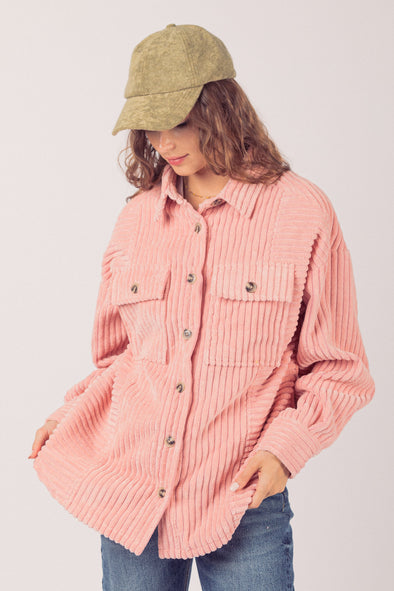 Corduroy Shacket - Comes in Multiple Colours