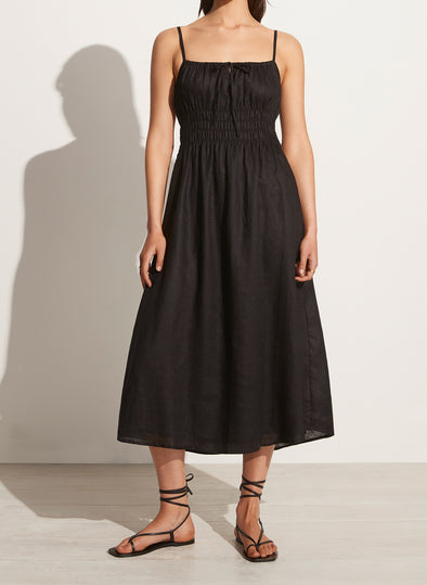 Moneta Midi Dress - Black