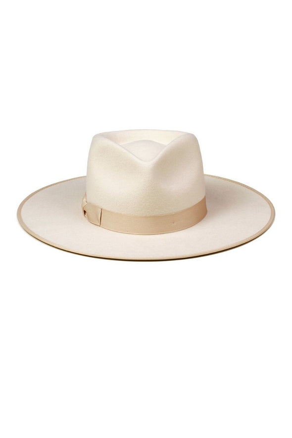 The Ivory Rancher by Lack of Color is designed to make a statement. The 100% Australian wool fedora is inspired from vintage men's styling.