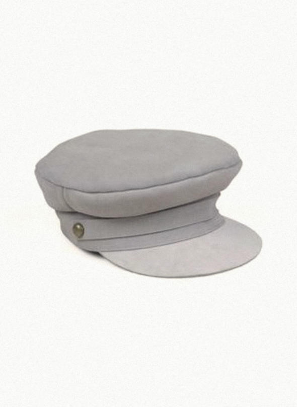 Versatile grey suede cap from Lack of Color. Style with a boho dress or simple jeans and tshirt for a fun look.