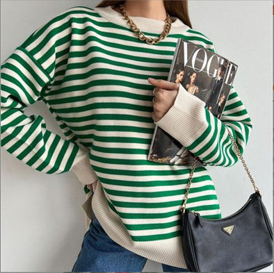 Stripped Sweater in Green