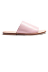 The perfect pool side slide from James Smith. The quality Off Duty sandal in Pale Pink leather is a summer favorite.