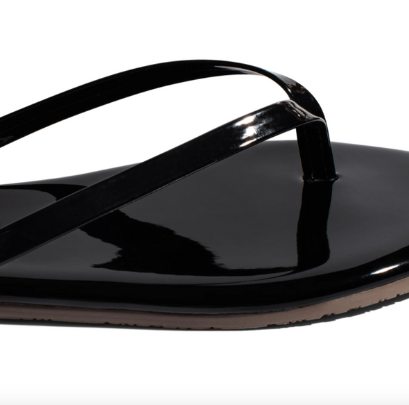 The Lily Gloss Sandal in Liquorice