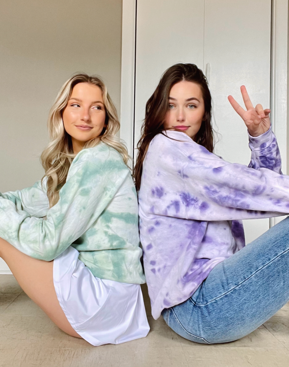 The Grape Tie Dye Crewneck