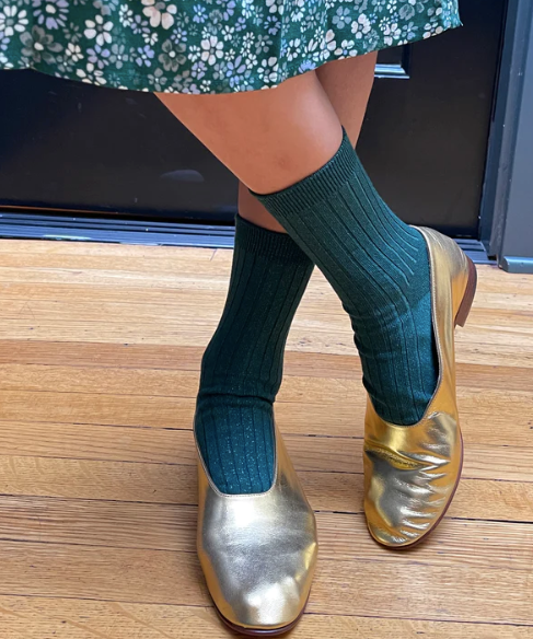 Her Socks Spruce Glitter