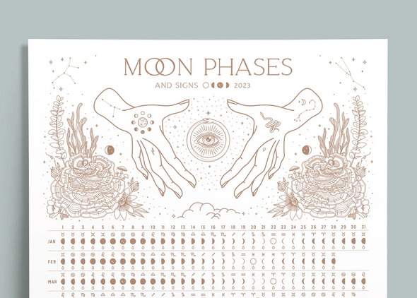 2023 Moon Phases & Signs Calendar