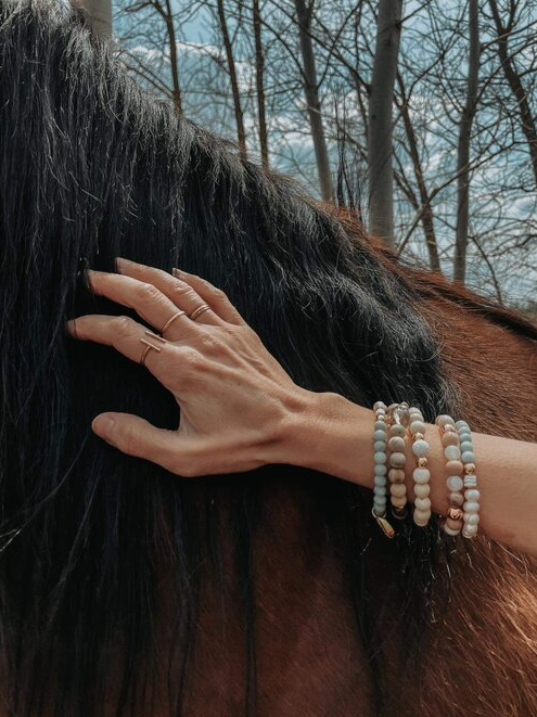 Peace & Pearls Bracelet
