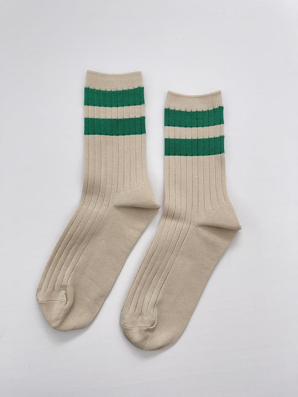 Her Varsity Socks - Green