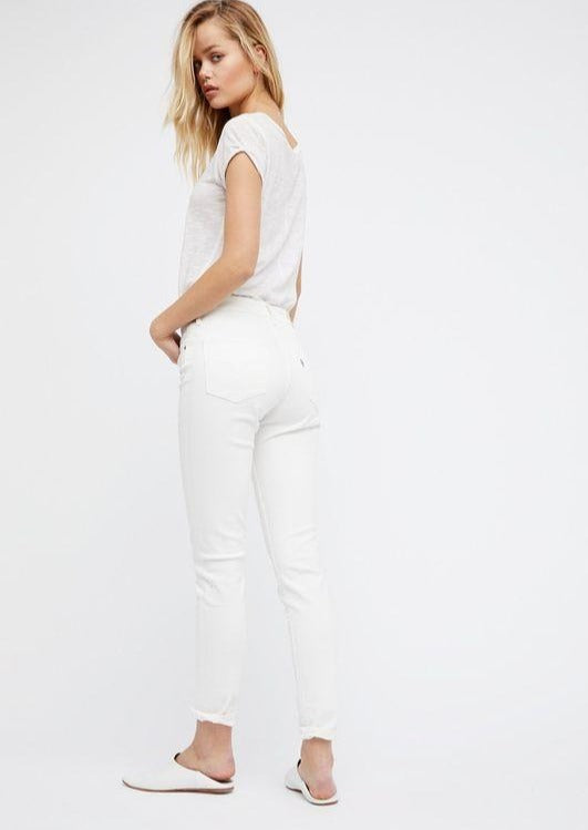 721 High Rise Skinny Jeans - Western White