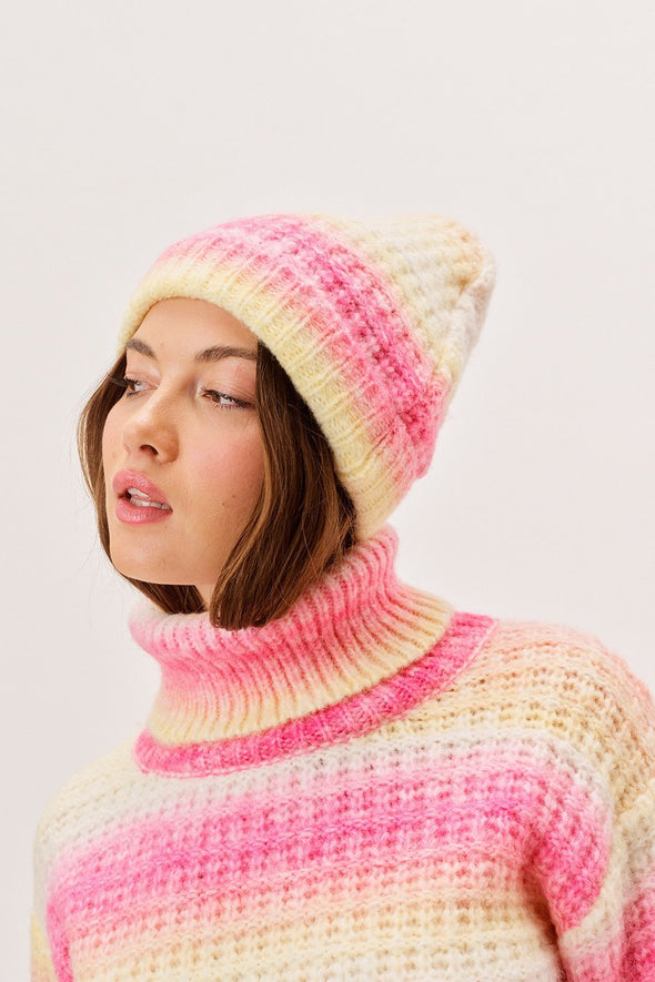 Rosa Beanie in Pink