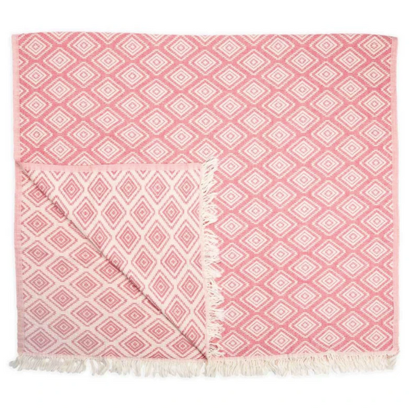 Pyramid Turkish Towel - Pink